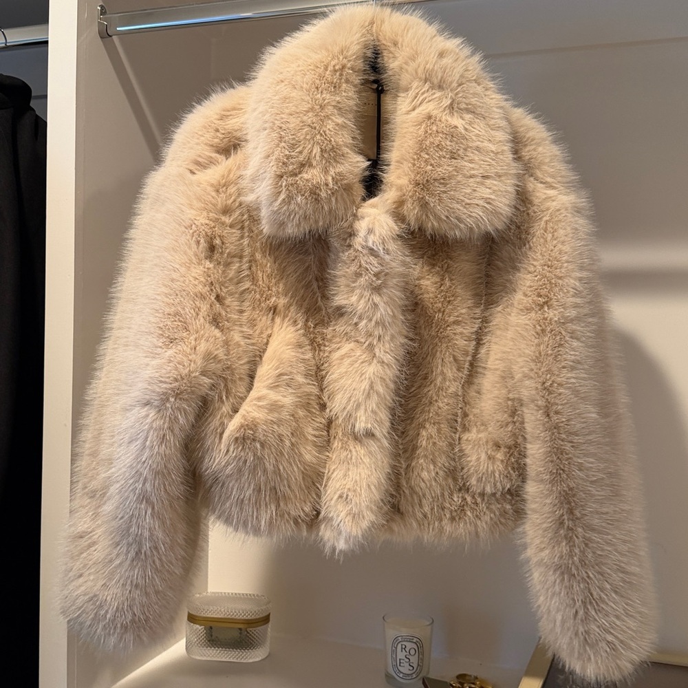 Faux fur bomber